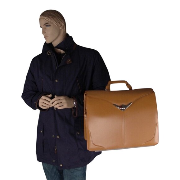 Samsonite Black Label Bayamo Doctor's Bag Briefcase Butterscotch - Picture 8 of 10